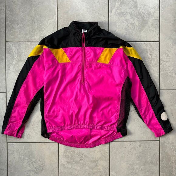 VINTAGE 90s Nike Echelon Size L Womens Windbreaker Windstopper Retro Pink Rare - Picture 1 of 9